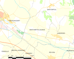 Poziția localității Saint-Martin-Lalande