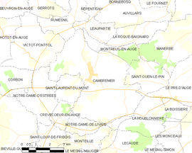 Mapa obce Cambremer