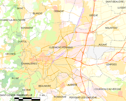 Clermont-Ferrand – Mappa