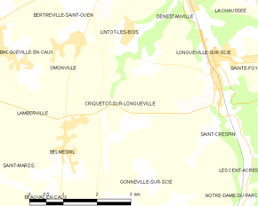 Poziția localității Criquetot-sur-Longueville