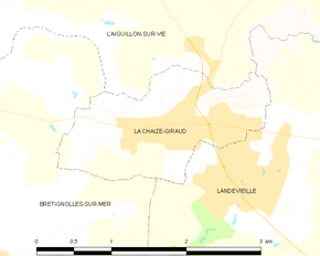 Poziția localității La Chaize-Giraud