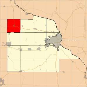 Map highlighting Liberty Township, Dubuque County, Iowa.svg