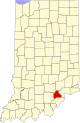 標示出斯科特郡位置的地圖