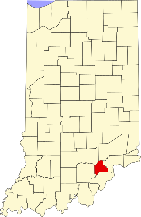 Locatie van Scott County