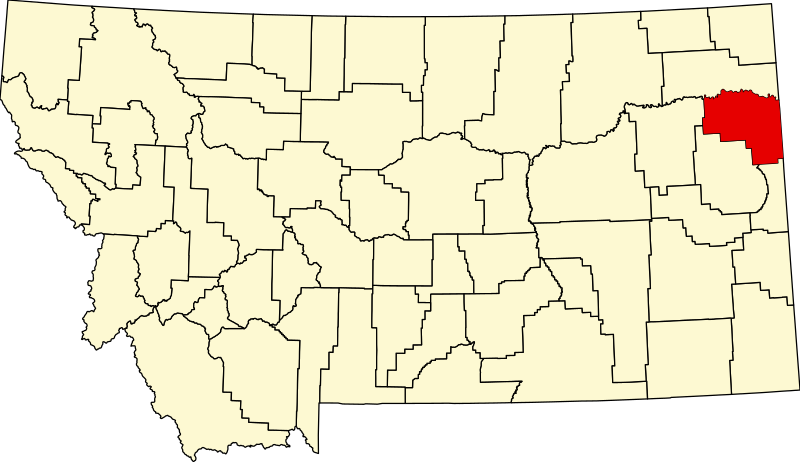 صورة:Map of Montana highlighting Richland County.svg