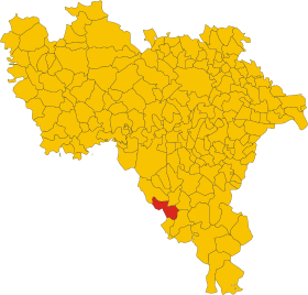 Map of comune of Godiasco Salice Terme (province of Pavia, region Lombardy, Italy).svg