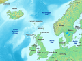 Map of faroe islands in europe - english caption.png