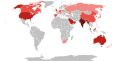 Map of the Nepali Diaspora in the World