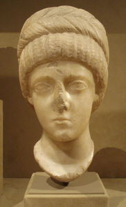 Marble bust, 4th century, possibly Flaccilla.png