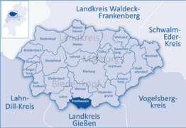 Kaart van Fronhausen