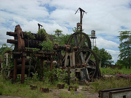 Ruins of the old sugar factory in Mariënburg