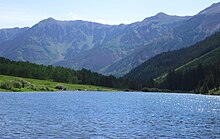 Maroon Lake, Elk Mountains.