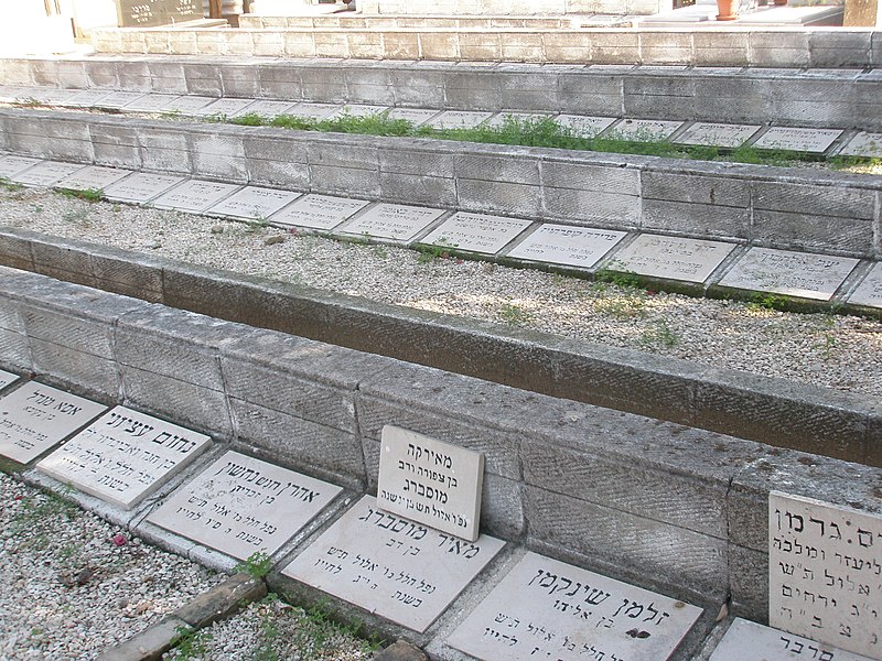 קובץ:Mass grave of victims of Bombing of Tel Aviv in World War II.JPG
