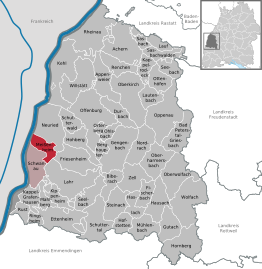 Kaart van Meißenheim
