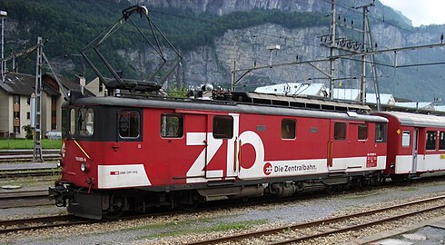 Локомотив железнодорожной компании Zentralbahn[англ.] в Майрингене (2006)