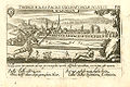 “Milsungen.” Kupferstich aus Daniel Meisner’s Schatzkästlein. Ausgabe bei Paul Fürst, unter dem Titel : “Sciographia Cosmica”, 1638 ff.