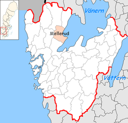Mellerud Municipality in Västra Götaland County.png
