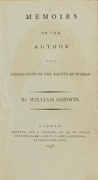 <i>Memoirs of the Author of A Vindication of the Rights of Woman</i> Biography of Mary Wollstonecraft