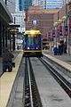 Erster Zug der Me­tro Tran­sit in Min­nea­polis (Min­ne­so­ta)