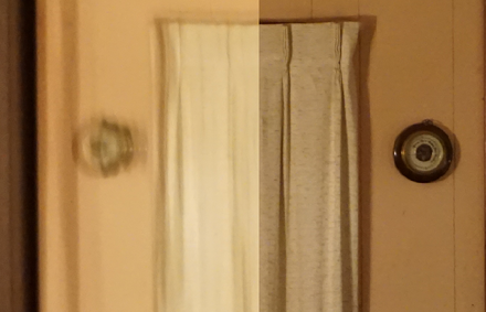 Flatness errors, like rippled dunes across the surface, produced these artifacts, distortion, and low image quality in the far field reflection of a household mirror.