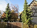 Residential stable house and barn of a farm