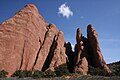 Rock fins at Devil's Garden, Arches National Park.