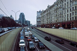 <span class="mw-page-title-main">Traffic congestion</span> Transport condition characterized by slower speed and high density