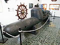 Torpedo italiano lento exibido na entrada do museu