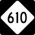 North Carolina Highway 610 işaretçisi