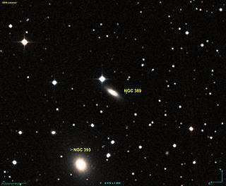 NGC 389 Lenticular galaxy in constellation Andromeda