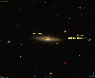 NGC 585 Spiral galaxy in the constellation Cetus