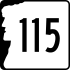 New Hampshire Rota 115 işaretleyici