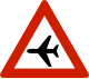 Norway low flying aircraft sign.