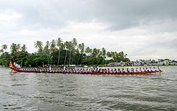 The Nehru Trophy Boat Race is a popular sport held in the Punnamada Lake near Alappuzha Nehru Trophy Boat Race 2012 7791.JPG
