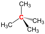 Neopentane (quaternary carbon atoms) V1.svg