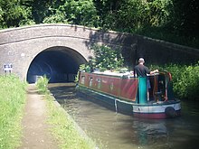 Newbold canal tunnel on the Oxford Canal at Rugby