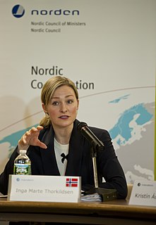 Inga Marte Thorkildsen Norwegian politician