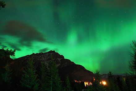 Northern lights over Banff
