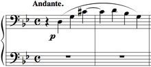 The first two bars of Nuages Gris illustrate the use of quartal harmony. Nuages Gris.png