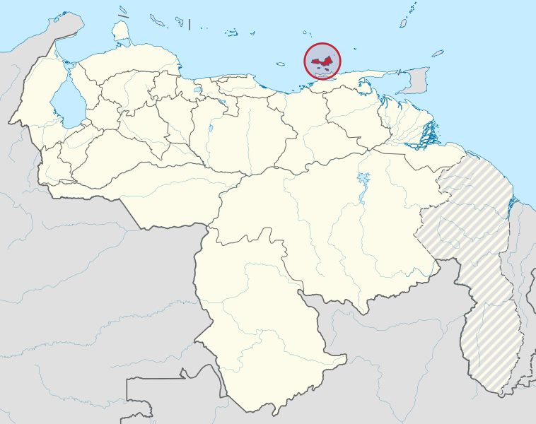 File:Nueva Esparta in Venezuela (special marker) (+claimed).svg