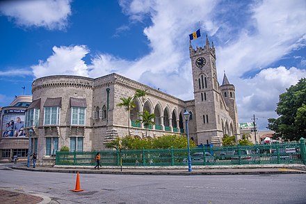 The Parliament of Barbados, in Bridgetown (west wing)