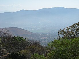 Cidade de Oaxaca vista do Valle Alban