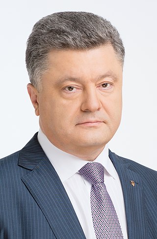 <span class="mw-page-title-main">Petro Poroshenko</span> President of Ukraine from 2014 to 2019