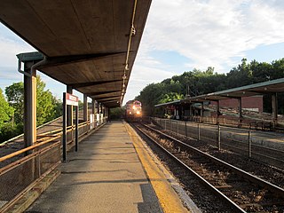 <span class="mw-page-title-main">Winchester Center station</span> Train station in Winchester, Massachusetts, US