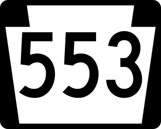 <span class="mw-page-title-main">Pennsylvania Route 553</span> State highway in Pennsylvania, US