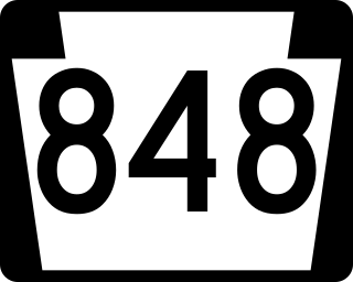 <span class="mw-page-title-main">Pennsylvania Route 848</span> State highway in Susquehanna County, Pennsylvania, US