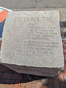 Stone inscription for December 7th at Ford's statue in Portland, Maine. PXL 20230926 161704541.jpg