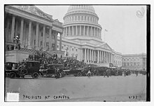 Anti-war protesters at the US Capitol in April 1917 Pacifists at Capitol LOC 16992358889.jpg