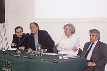 Manuel Jacques, Francisco Estevez, and Carlos Lopez Dawson Panelistas del seminario Participacion vinculante.2015.jpg