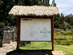 Map of the archaeological site